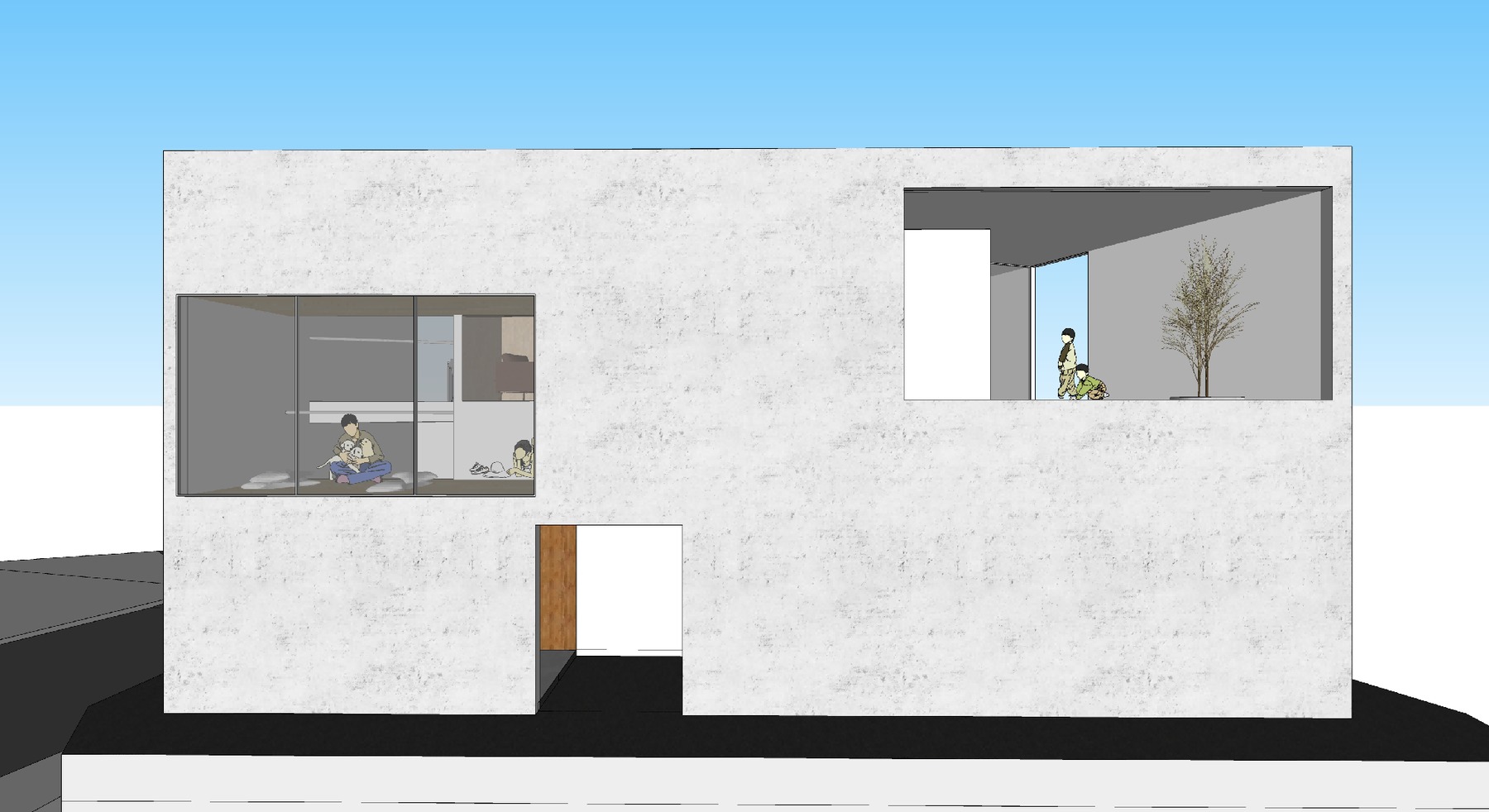 Exterior design model by Liling Bao.